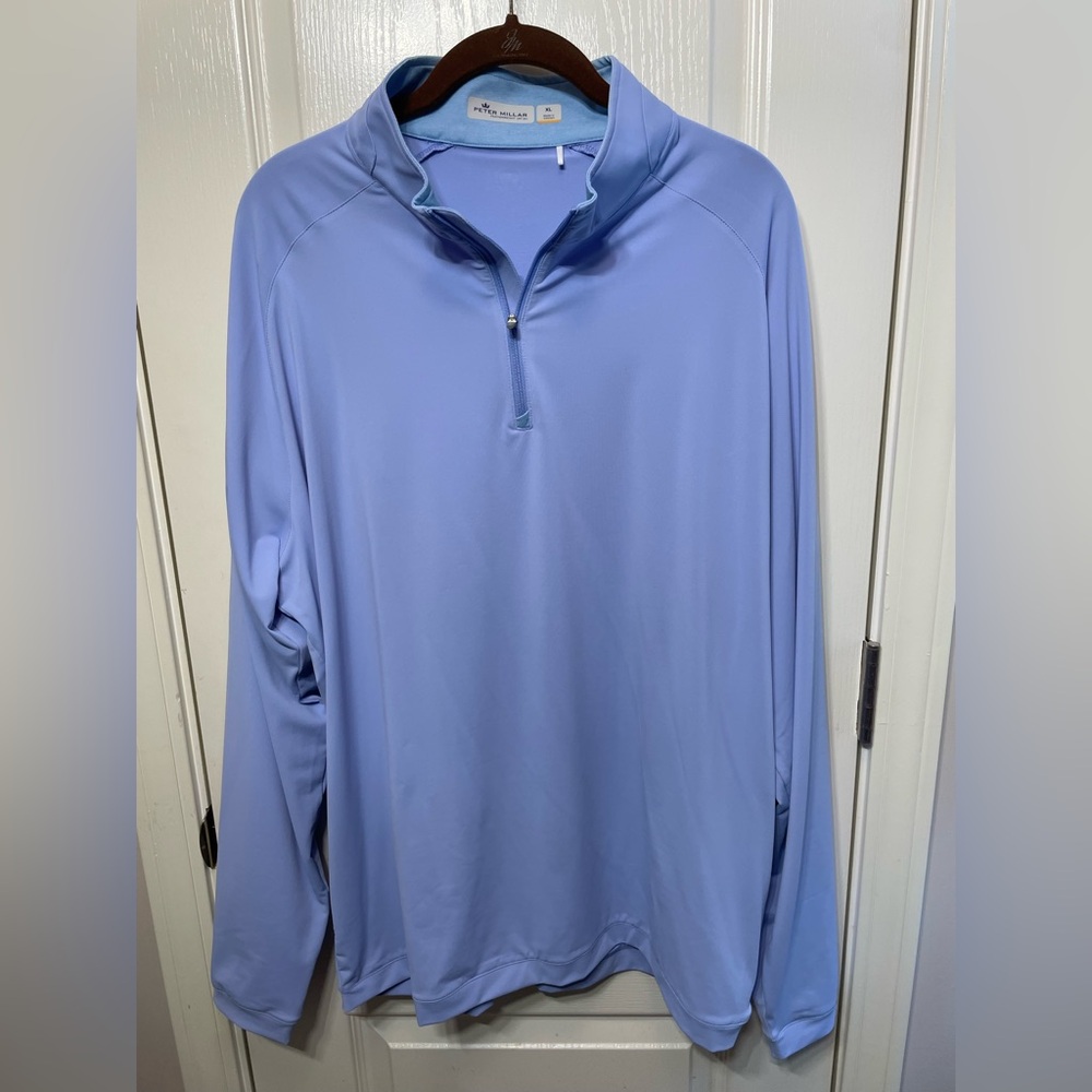 Peter Millar Light Blueish Purple Quarter-Zip Jacket